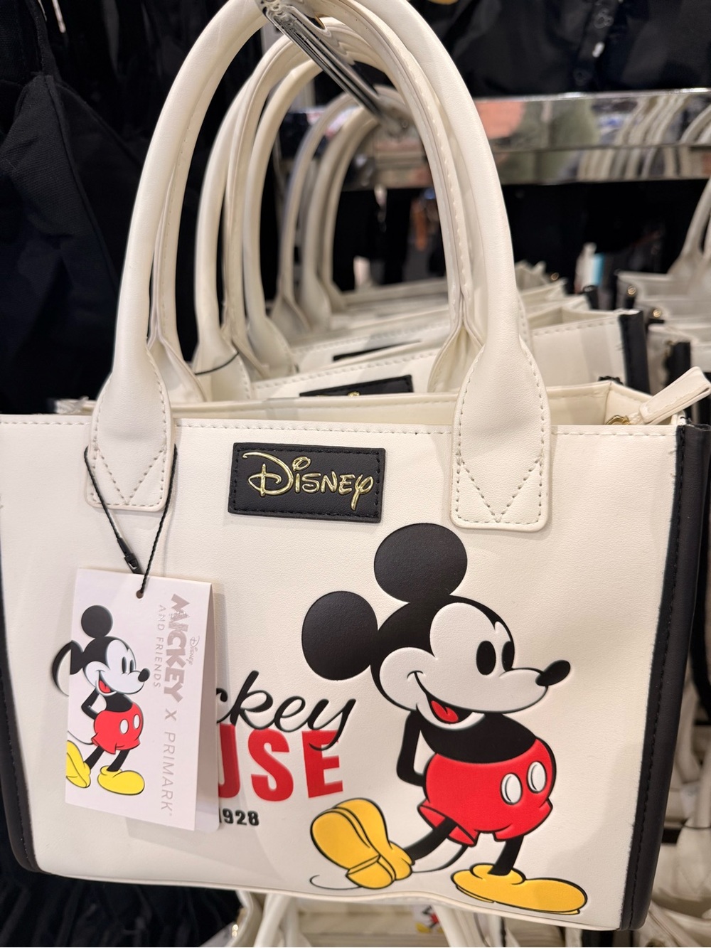 Disney Mickey Mouse White Tote Bag